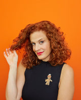 Practising my Voodoo with my Doll Brooch