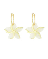 Precious Plumeria Flower Earrings