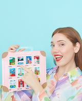 Premium Suitcase Exhibitor Stamps Around The World Full Collection