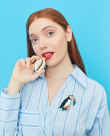 Puffin From Puffin Island brooch