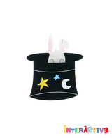 Pulling A Rabbit Out Of My Hat Brooch -interactive-