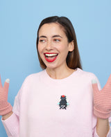 Purrfect Snow Angel Brooch -Interactive-