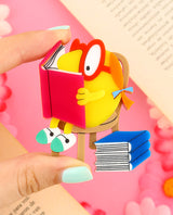 Reading with Little Miss Busy Brooch
