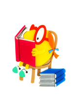 Reading with Little Miss Busy Brooch