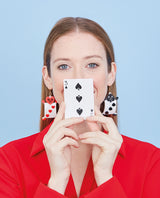 Red Queen’s Card Guards Earrings