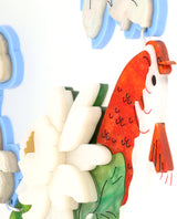 Regal Koi Swimming with the Flowers Necklace