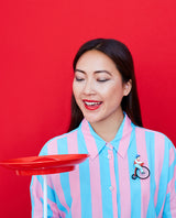 Riding The Little Penny-Farthing Brooch -interactive-