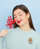 Robin’s Cosy Birdhouse Brooch