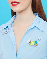 Royal Angelfish Swimming  brooch