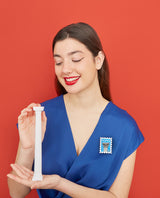 Saluti di Roma Stamp Brooch