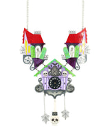 Scares and Spooks Coo-Coo Clock Interactive Necklace