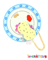 Scrubbing the Plate Clean Brooch -interactive-