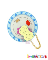 Scrubbing the Plate Clean Brooch -interactive-