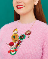 Scrumptious Christmas Dinner Statement Necklace