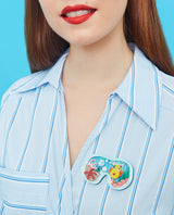 Sea Wonders In My Diving Mask brooch