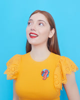 Seahorse Love Brooch