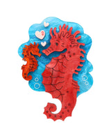 Seahorse Love Brooch