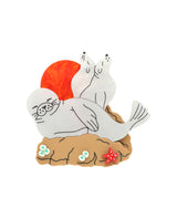Seal Pod By The Rocks Brooch