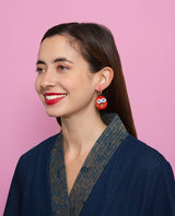 Single Daruma Wish Earrings