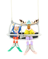 Ski Cable Car Fun Necklace