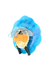 Sleepy Bumblebee in the Flower Brooch