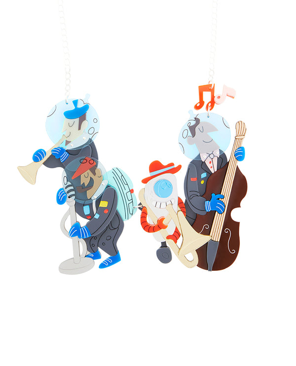 Space Jazz Band Statement Necklace