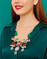 My Little Wooden Village Necklace