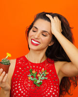 Spikey Nopal Cactus Necklace