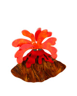 Spitting Volcano Brooch