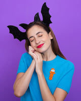Spooky Gloworm Brooch