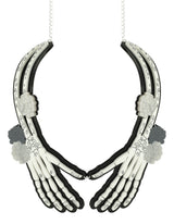 Spooky Skeleton Hands Necklace