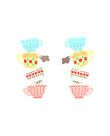 Stack Of Teacups Earrings