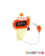 Stopping For Some Gas Brooch -Interactive-