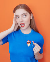 Stopping For Some Gas Brooch -Interactive-