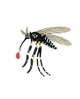 Sucker for Blood Mosquito Brooch
