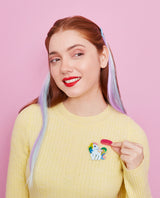 Sunlight and Comb Double Brooch