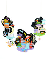 Super Sonic Space City Statement Necklace