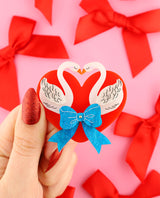Swan Love Brooch