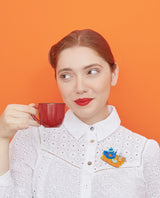 Tea Time Brooch