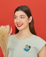 Temple of Aesculapius Brooch