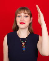 The little Christmas Nutcracker necklace -interactive -