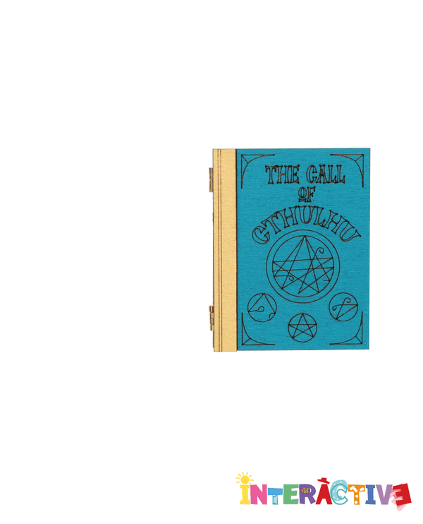 The Call Of Cthulhu Book Brooch -Interactive-