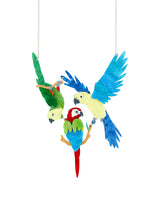 Three Pretty Parrots Necklace