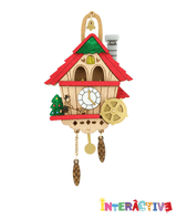 Tick-Tock Cuckoo Rock! Brooch - Interactive -