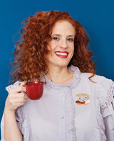 Time For Tea And Biscuits Brooch