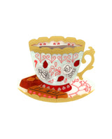 Time For Tea And Biscuits Brooch