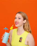 Tiny Tiki Totem Brooch