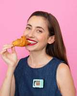 Toasty Toaster Oven Brooch -Interactive-