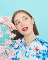 Tokyo Mount Fuji Stamp Brooch