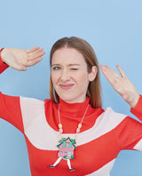 Too Big In The White Rabbit’s Home! Necklace - Interactive-